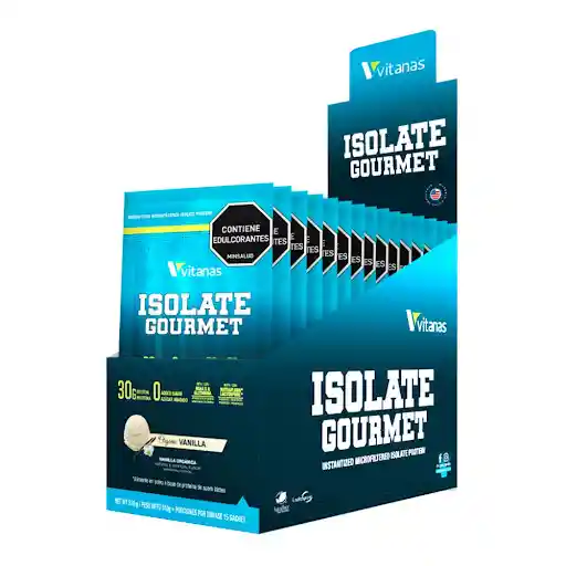 Proteína en Polvo Isolate Gourmet Vainilla Sobre