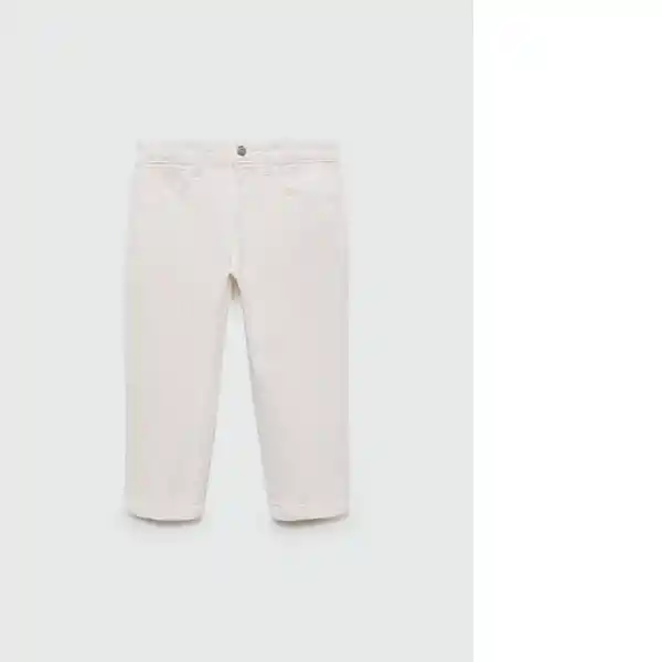 Jean Lora Offwhite Talla 36 Mujer Mango