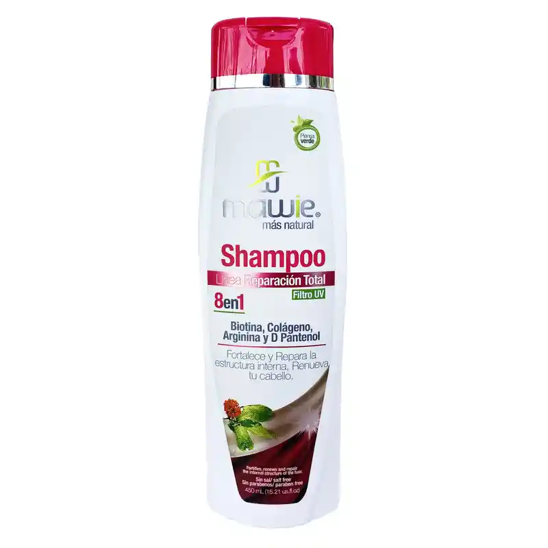 Mawie Shampoo Linea Reparación Total 8 en 1 sin Sal 