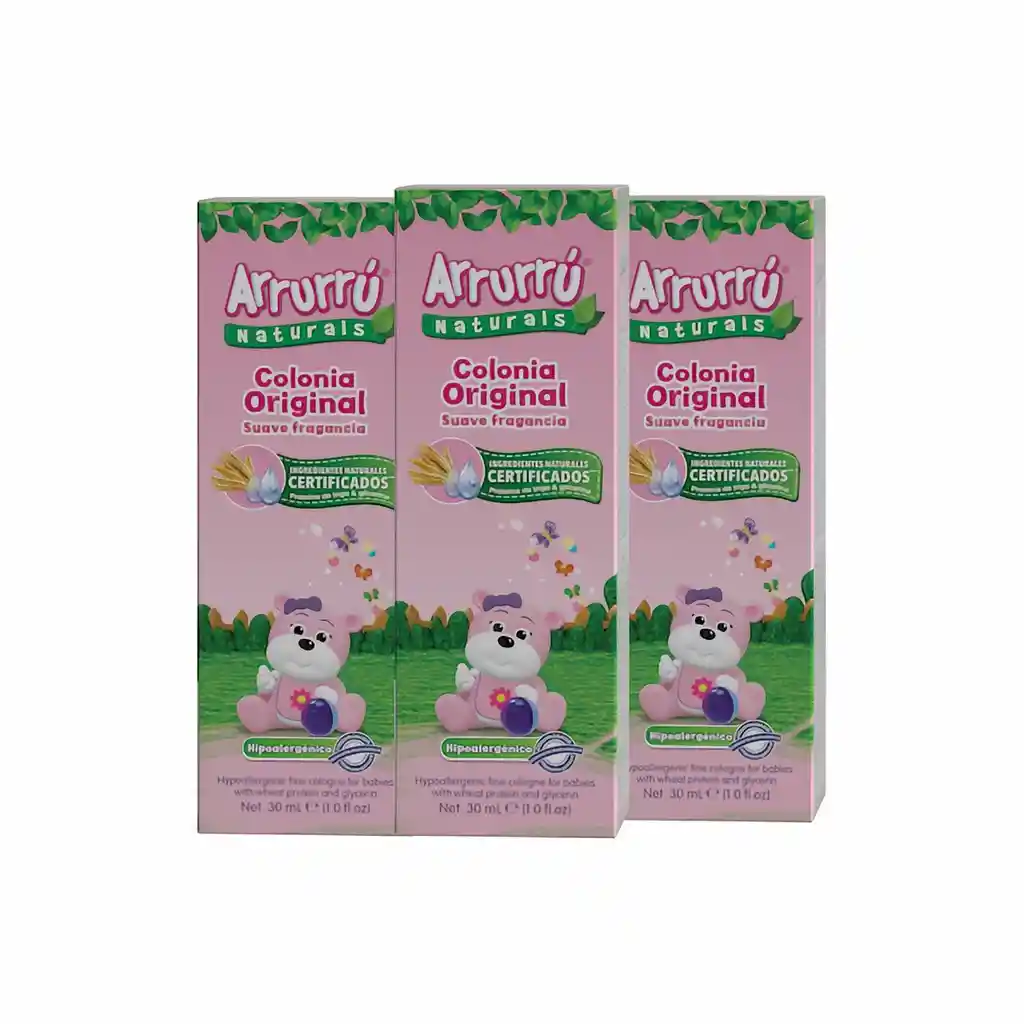 Arrurru Colonia Para Bebe Rosada