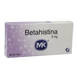 Betahistina 8 Mg 20 Tabletas Mk