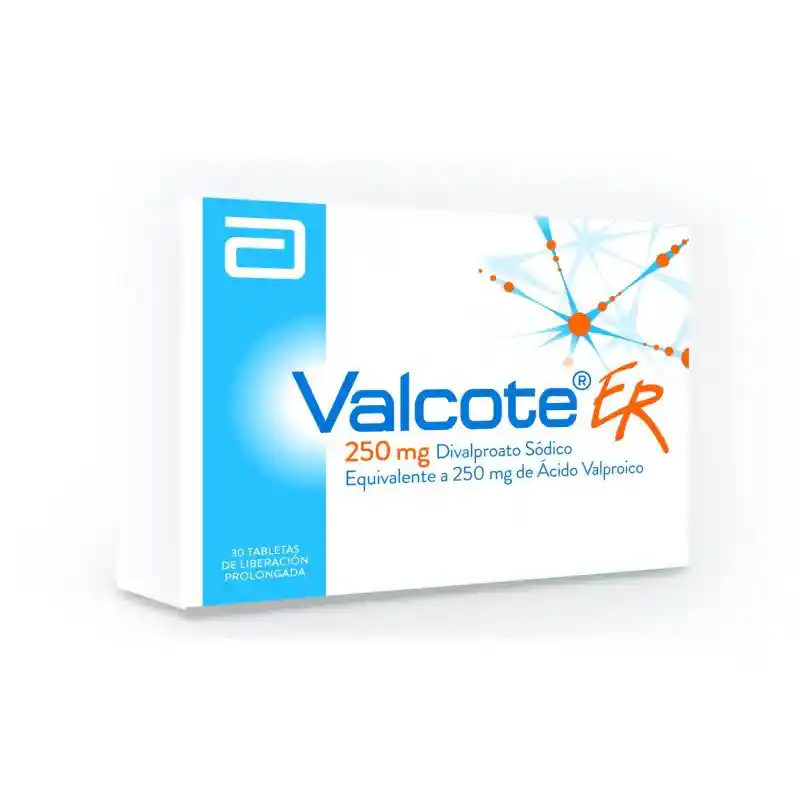 Valcote ER (250 mg) 30 Tabletas