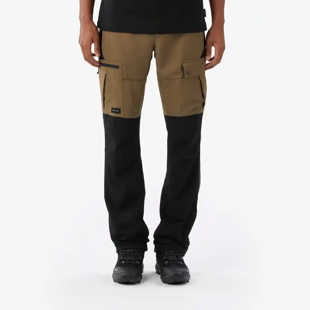 Pantalón de Trekking Mt500 Resistente Para Hombre Café