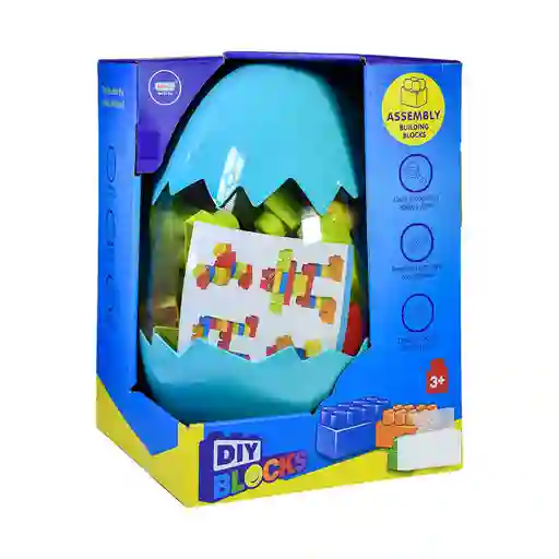 Set de Bloques Egg Funny Azul