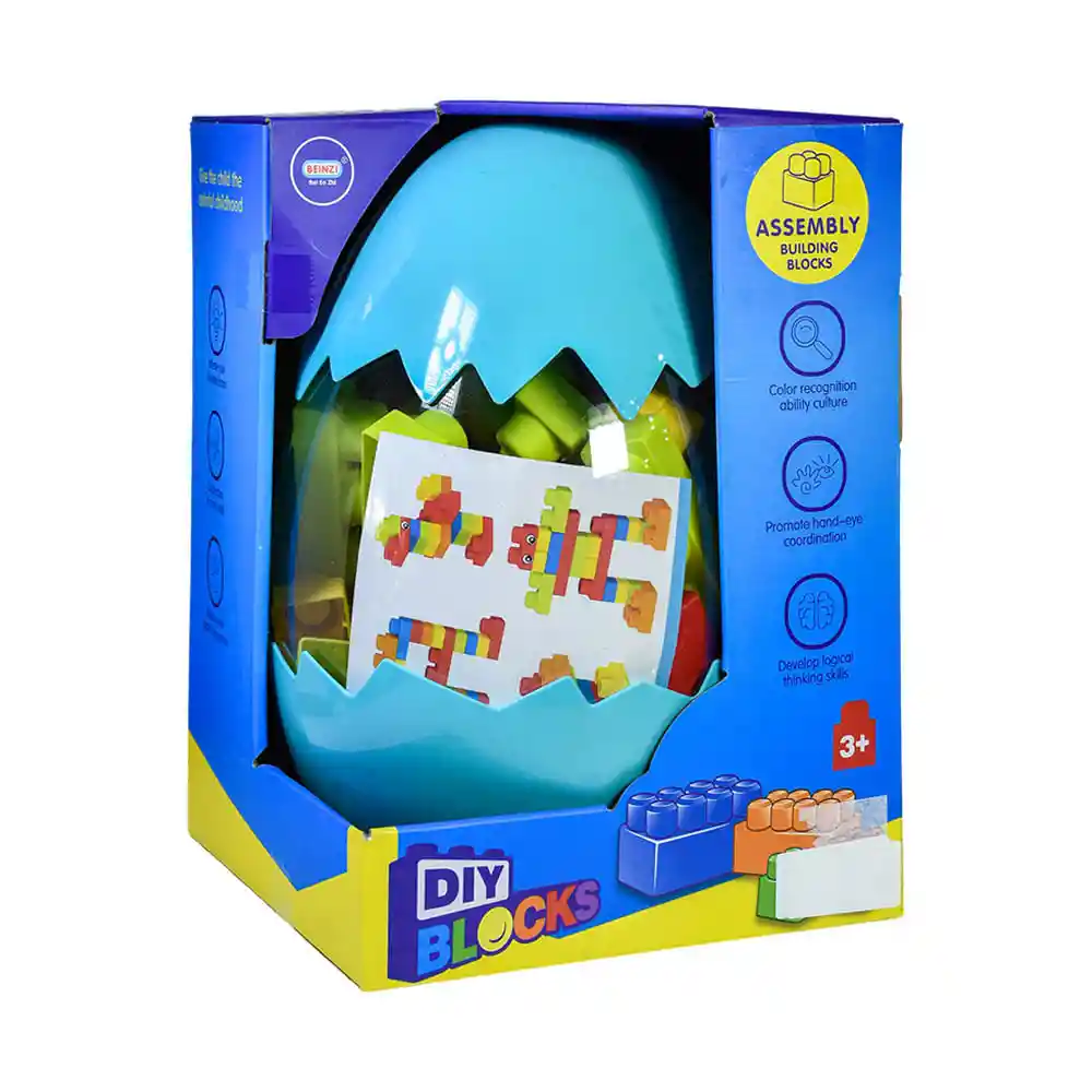 Set de Bloques Egg Funny Azul