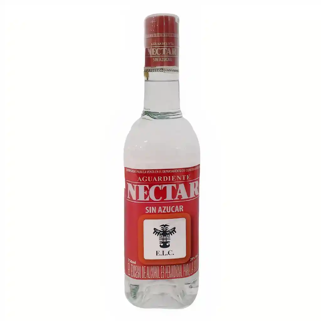 Aguardiente Nectar Rojo Sin Azúcar