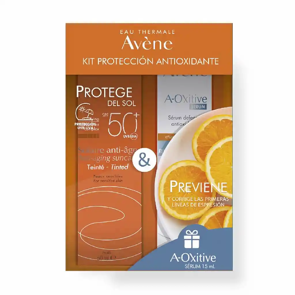 Avéne Kit Protección Antioxidante Spf 50 + Oxitive Serum
