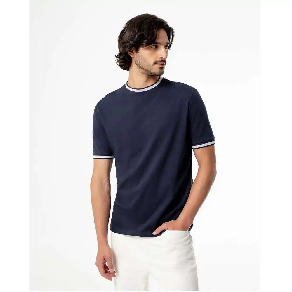 Camiseta Manga Corta en Algodón Masculino Sipres Gef Talla Xl