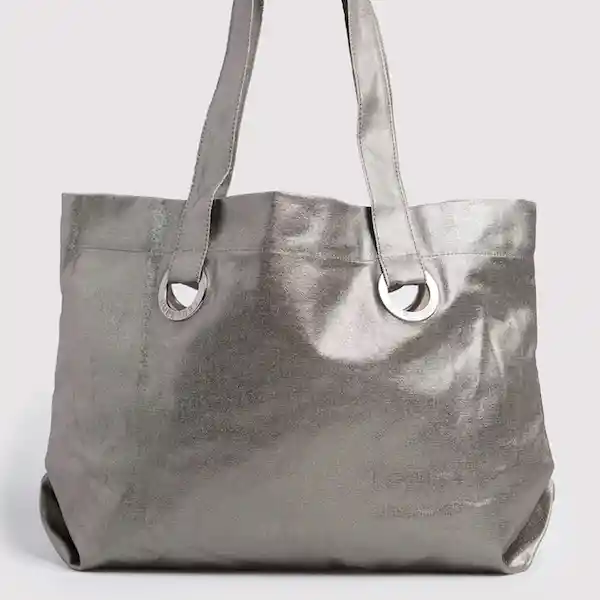 Superdry Bolso Eyelet Tote Mujer Plata Talla U