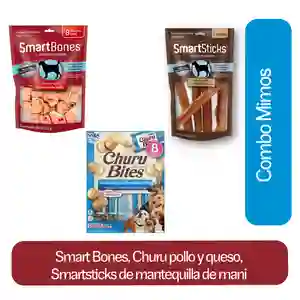 Combo Smart Bones + Churu Para Perro + Smartsticks