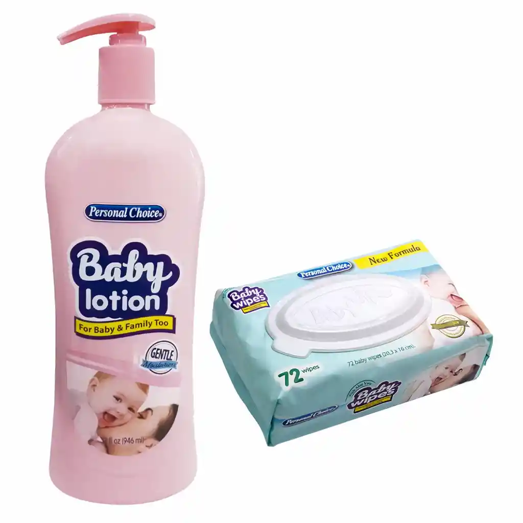 Personal Choice Baby Lotion + Toallita Humedas