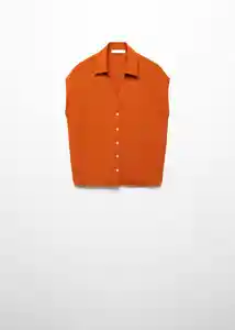 Blusa Burbu-H Terracota Talla L Mujer Mango