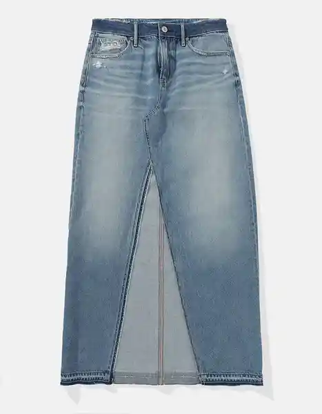 Falda Mujer Azul Talla 12 American Eagle 4878540