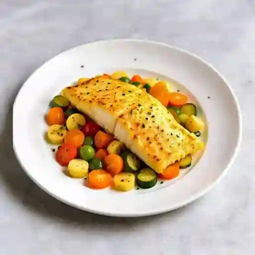 Bagre Gratinado en Verdura
