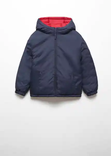 Abrigo Anorak Paco Navy Talla 14 Niños Mango