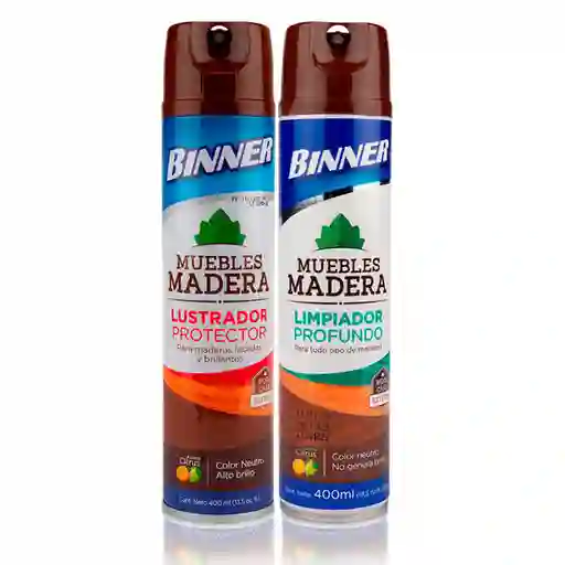 Binner Lustrador Protector + Limpiador Profundo
