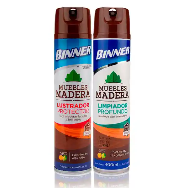 Binner Lustrador Protector + Limpiador Profundo