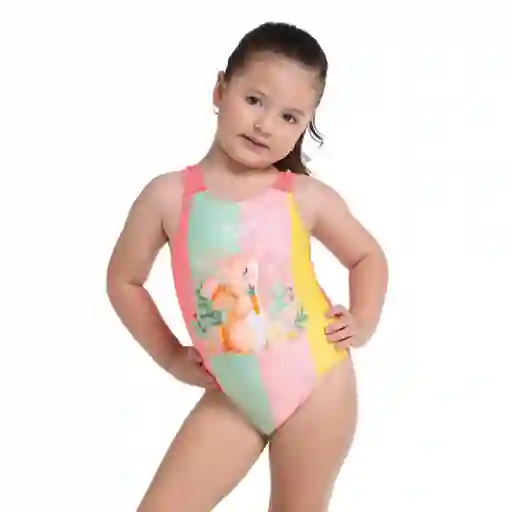 Vestido Baño Enterizo Bunny Blossom Femenina Bebé Talla 4 Speedo