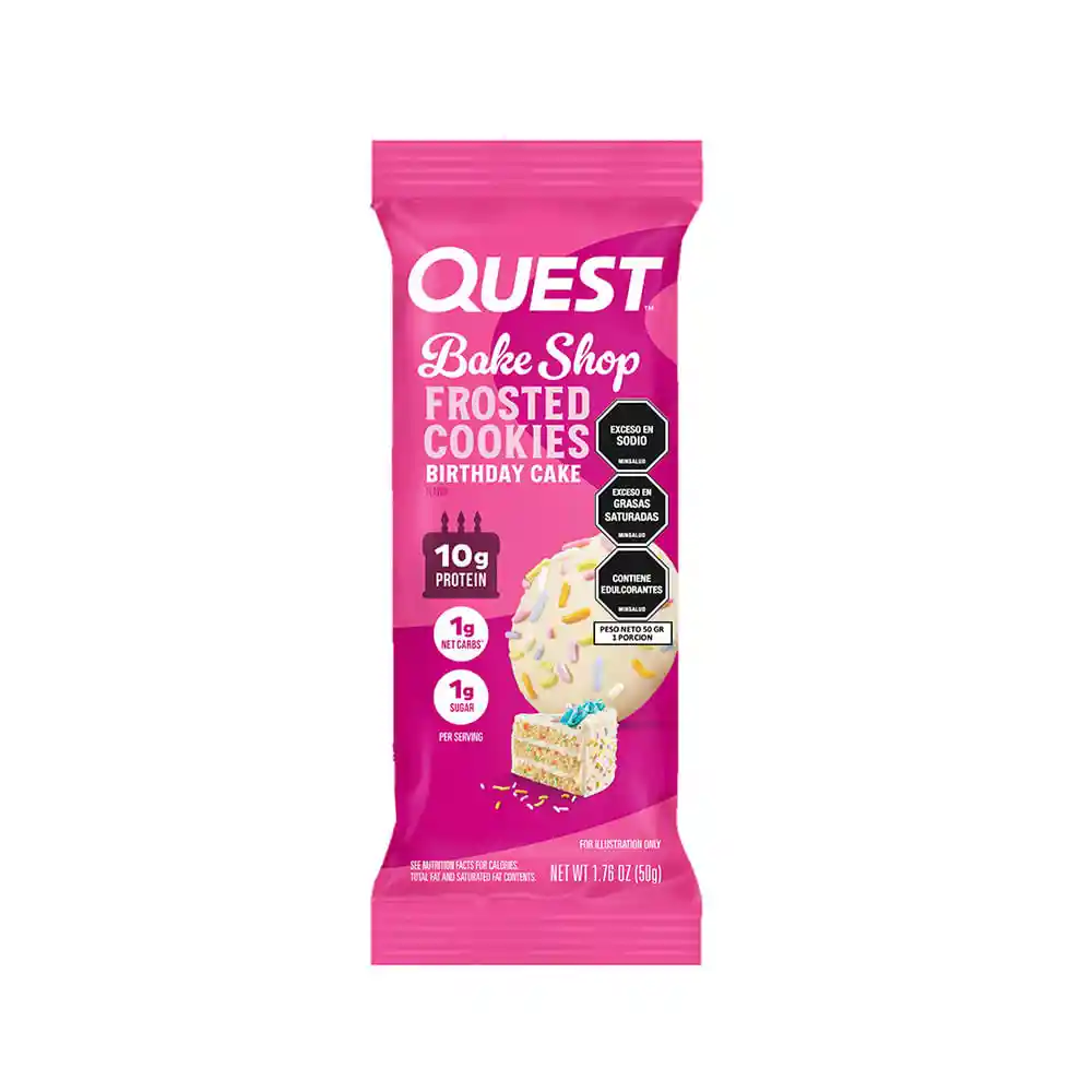 Quest Galleta Glaseada Torta de Cumpleaños Bolsa