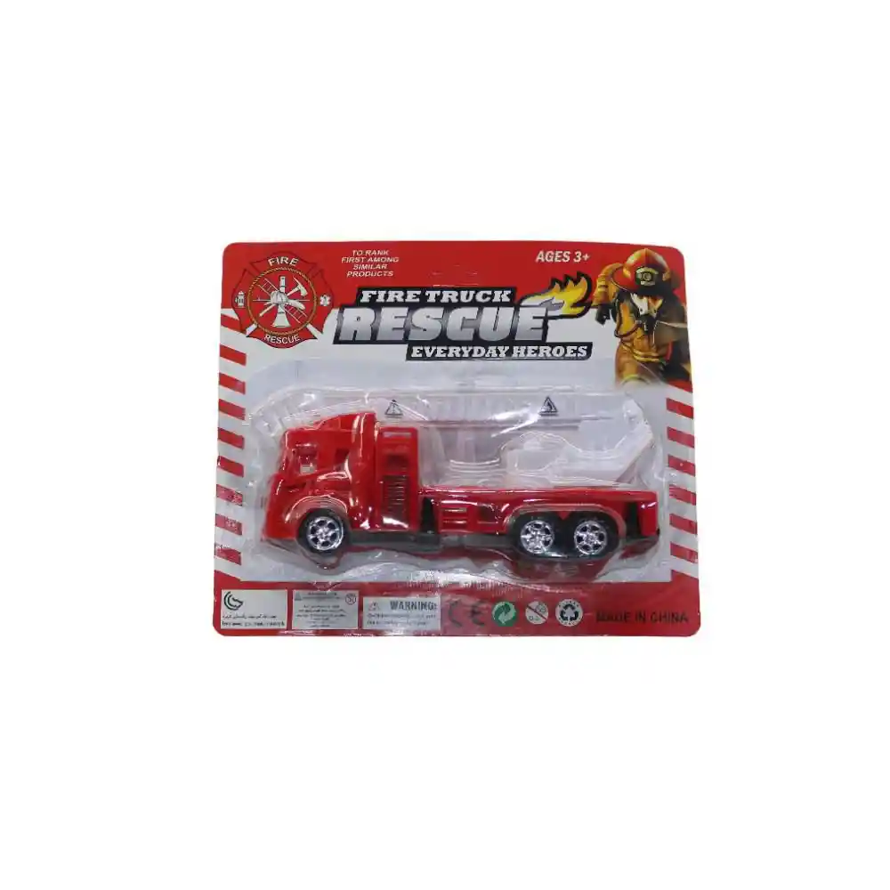 Carrito Plasticos Asociados Bombero Blister