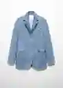 Blazer Americana Rowan Tejano Medio Talla M Mujer Mango