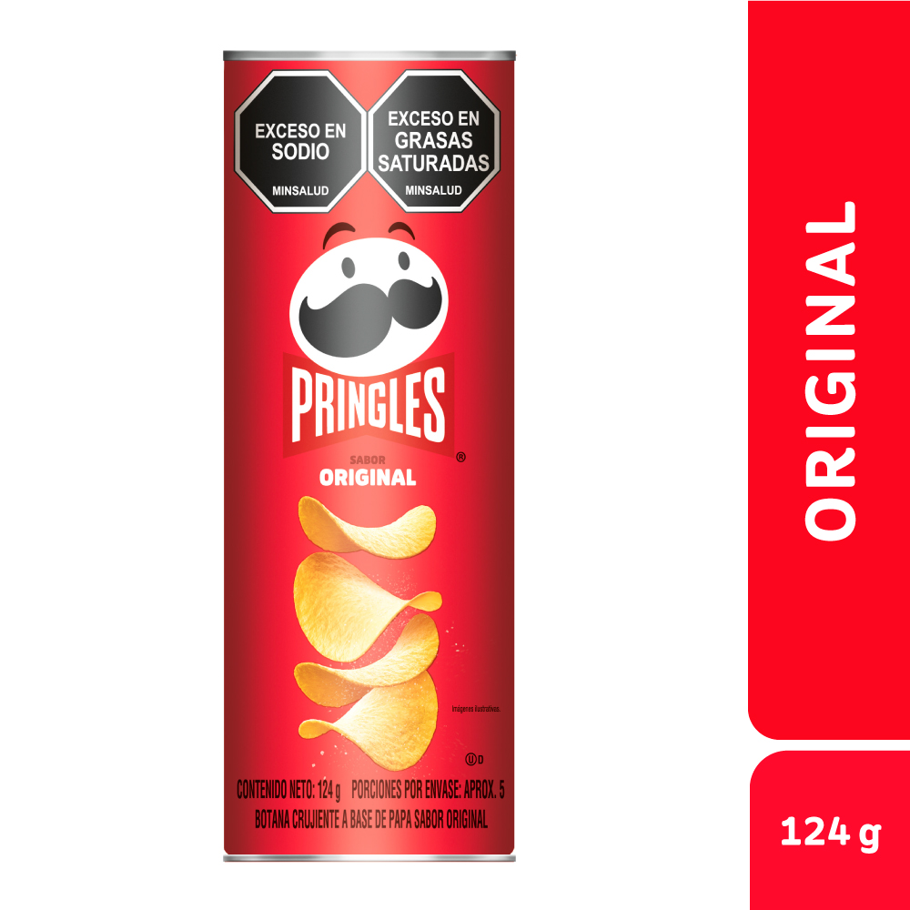 Pringles Papas Fritas Sabor Original 124 g
