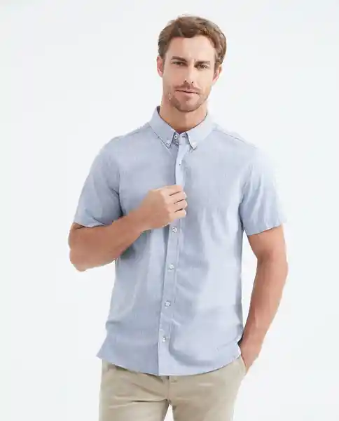 Camisa Botton Down Azul Medianoche Ultraoscuro S Chevignon