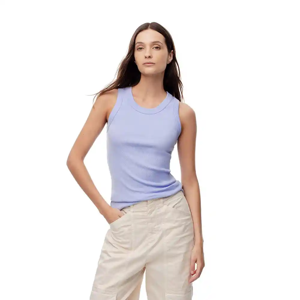 Camiseta Manga Sisa en Algodón Femenino Liso Pauli Gef Talla M