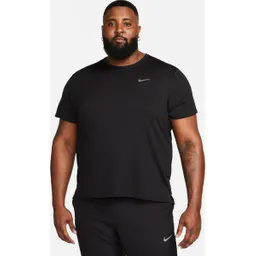 Nike Camiseta Df Uv Miler Ss Para Hombre Negro Talla M