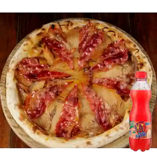 Combo Pizzeta Menphys May +Hit Frutas Tropicales 500ml
