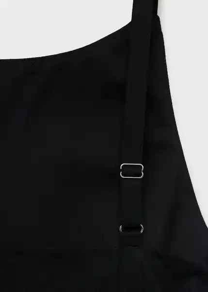Vestido Brown Negro Talla M Mujer Mango