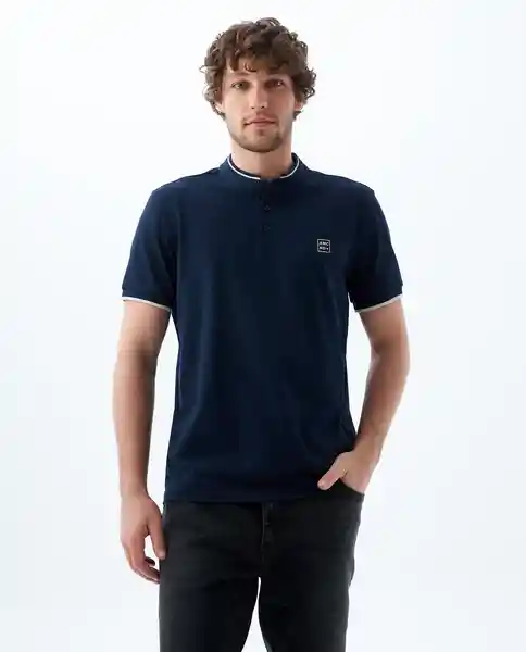 Camiseta Hombre Azul Talla XL 800G003_AZU194023 Americanino