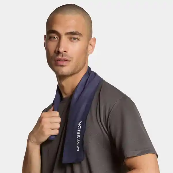 Mission Toalla Refrescante y Transpirable Navy