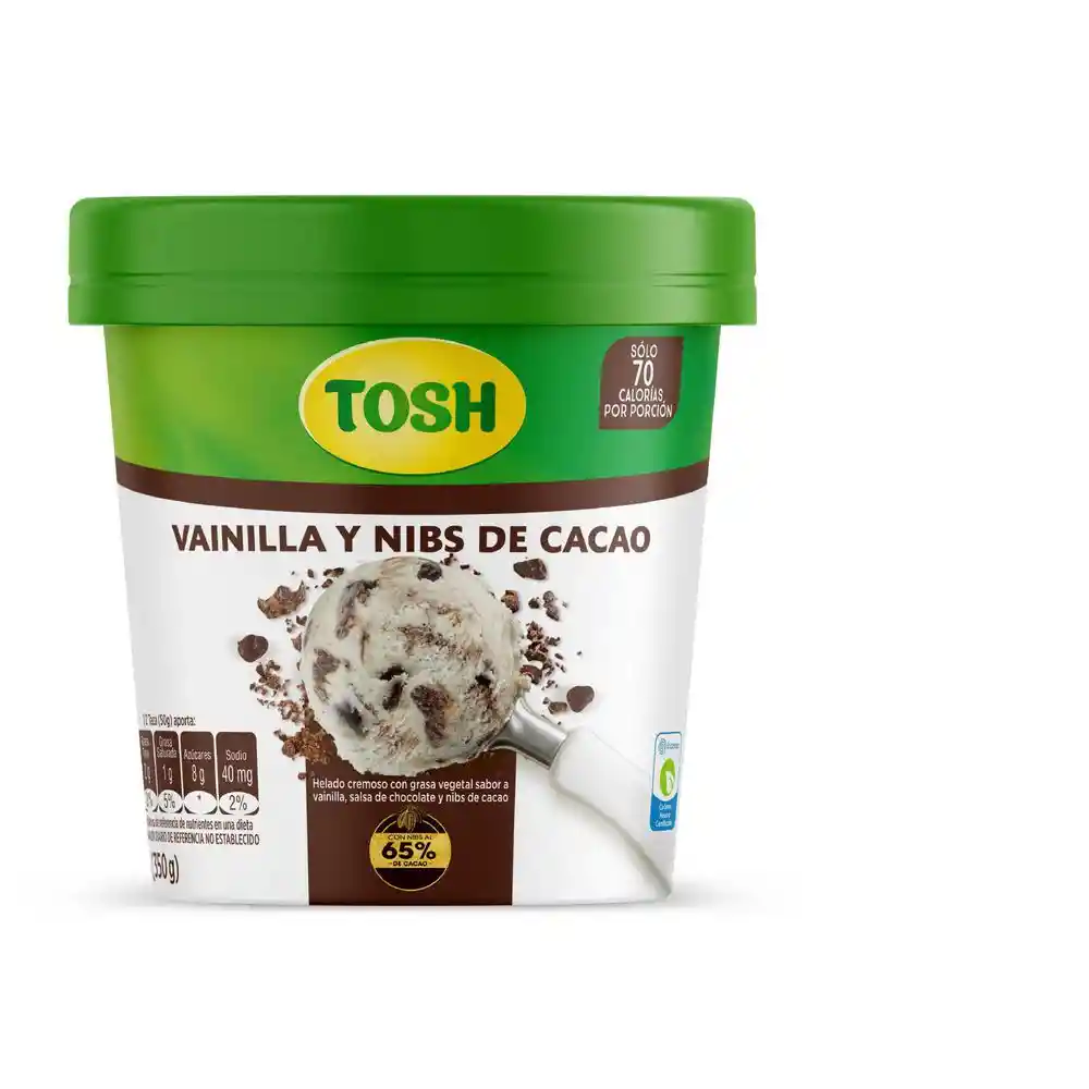 Tosh Helado de Vainilla y Nibs de Cacao