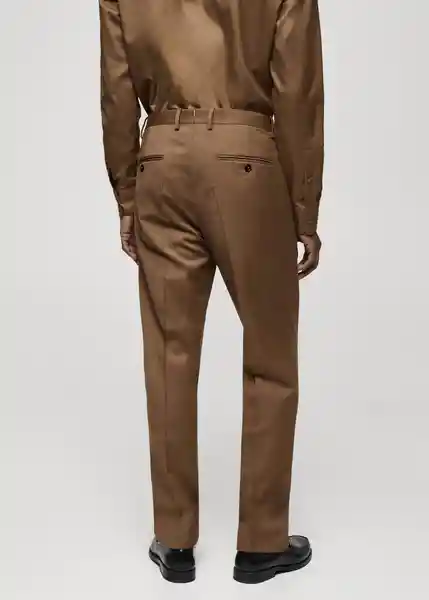 Pantalón Turin Marron Talla 48 Hombre Mango