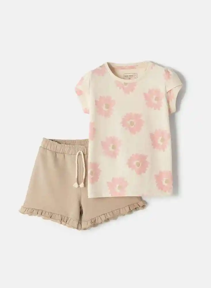 Conjunto Conjunto 18/24mese-rosa Est