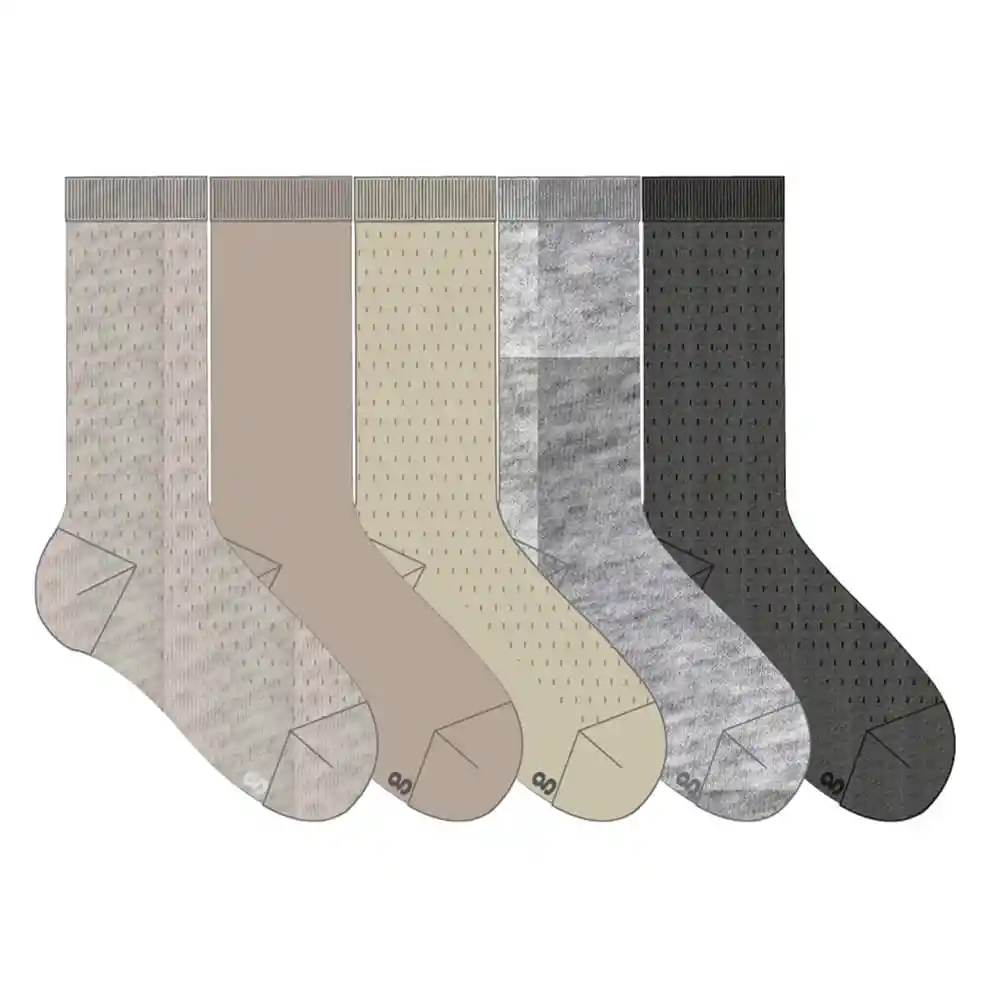 Medias Casuales Largo Tradicional Masculino Nizez Gef Talla 10-12