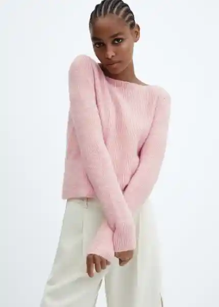 Jersey Rosa Rosa Pastel Talla L Mujer Mango