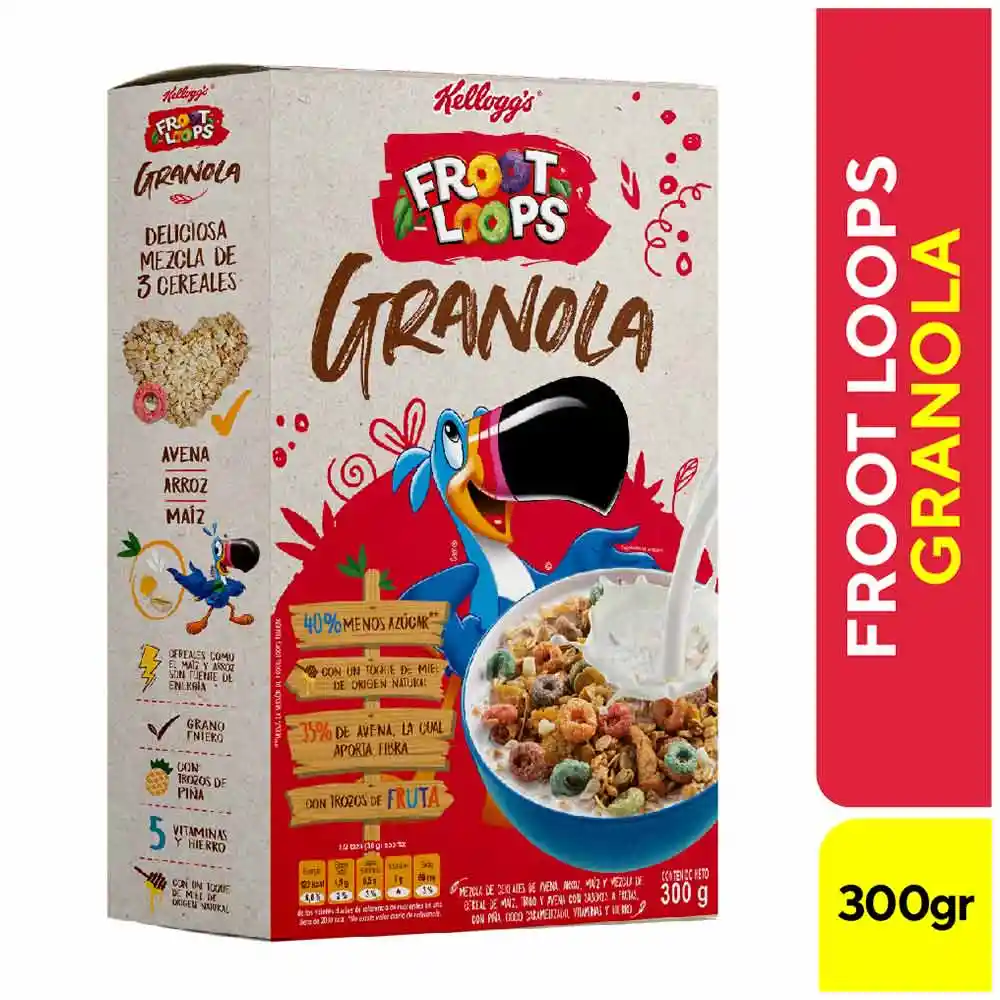 Froot Loops Cereal Granola Sabor a Frutas