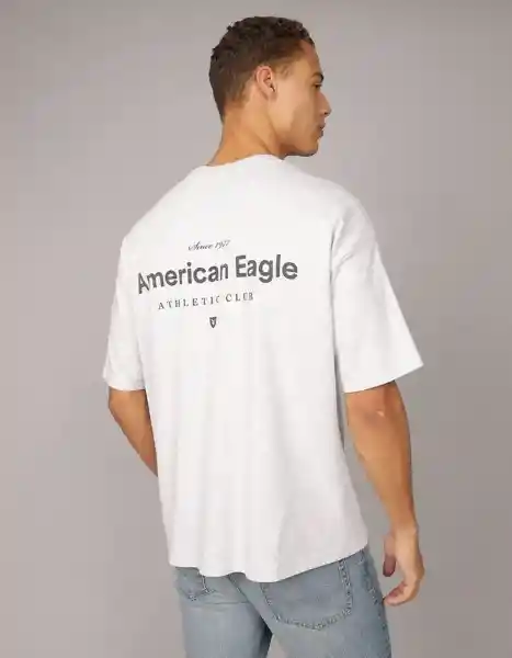 Camiseta Hombre Gris Talla: LARGE 4673092 American Eagle