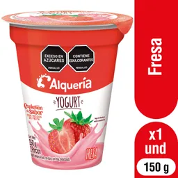 Alquería Yogurt Con Trozos de Fruta Sabor a Fresa