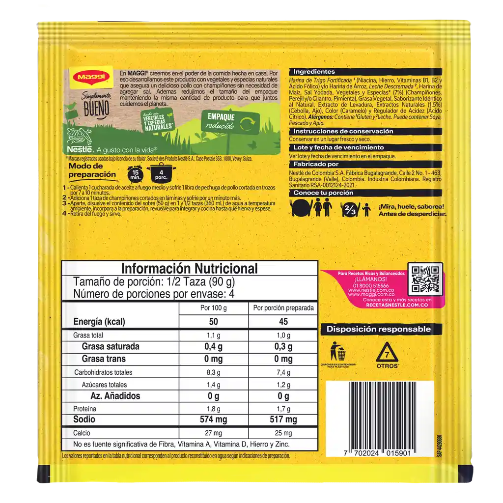 Salsa MAGGI Pollo con Champiñones x 50g