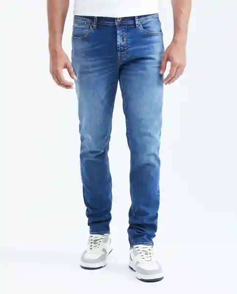 Jean Super Slim Fit-Rider Azul Francés Medio 34/32 Chevignon