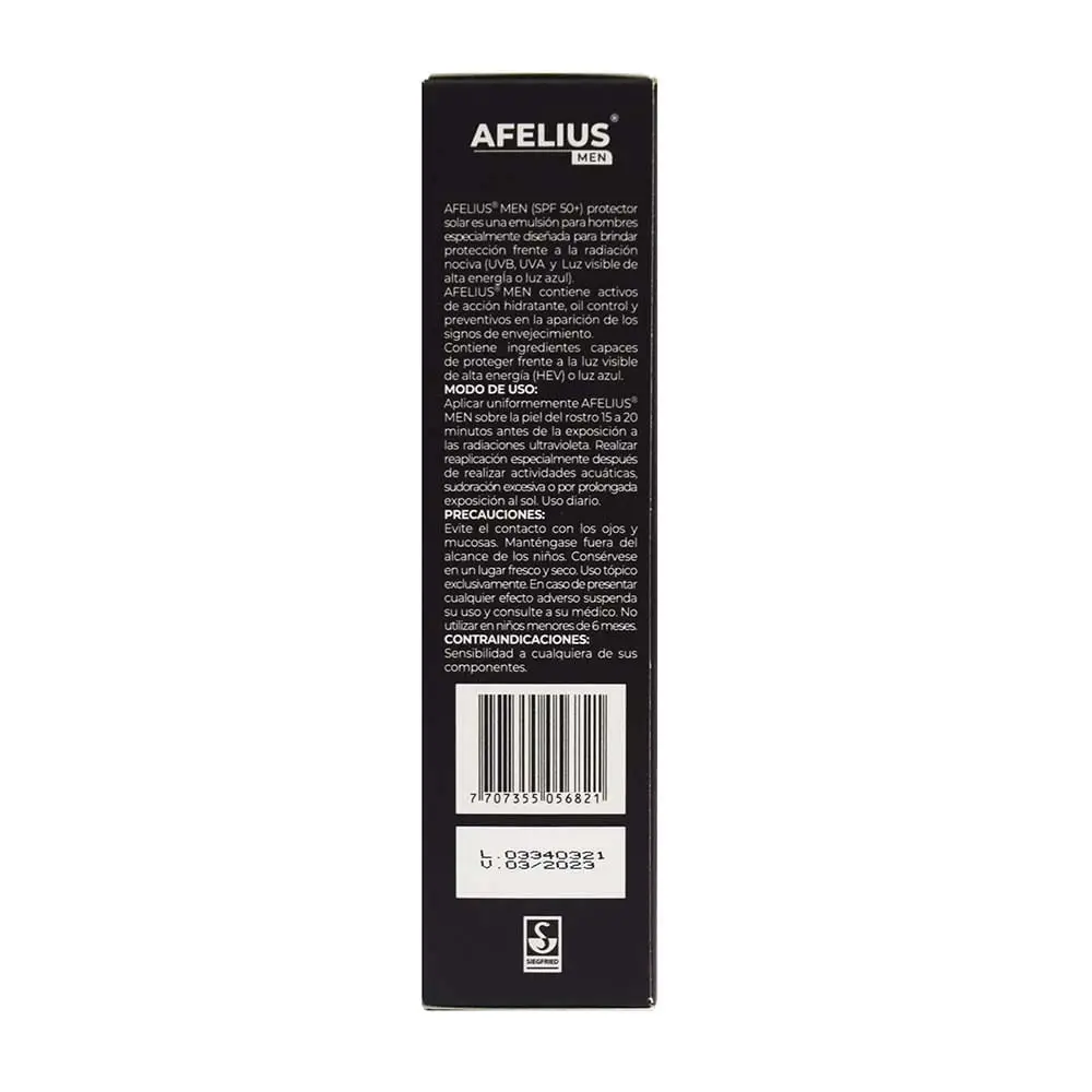 Afelius Protector Solar Men Spf 50+