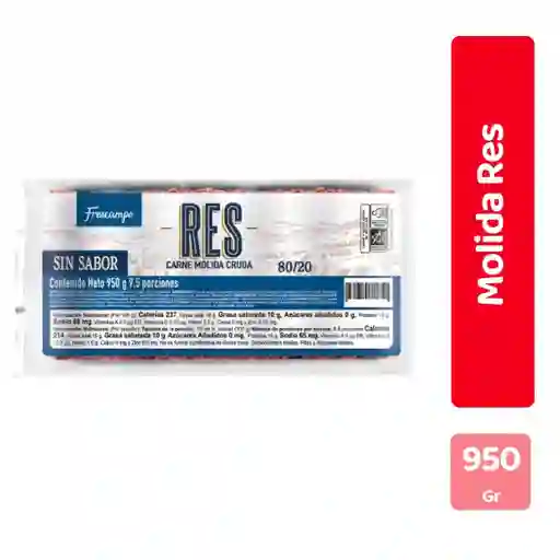 Carne de Res Molida 80/20 Frescampo