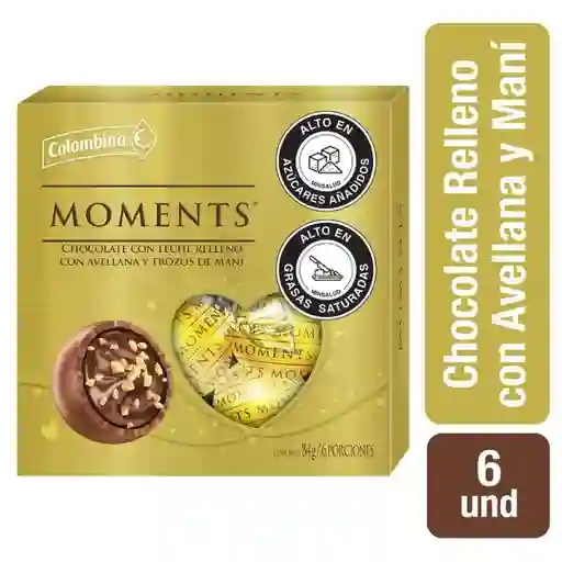 Chocolate Relle Avellan y Mani Moments