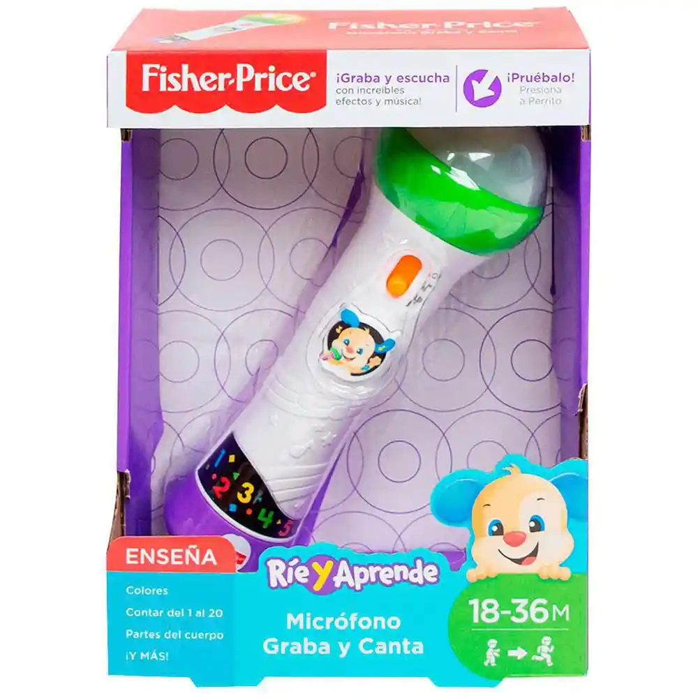 Fisher Price Micrófono Graba y Canta