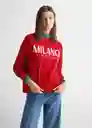 Buzo Sudadera Milano Rojo Talla 22 Niñas Mango