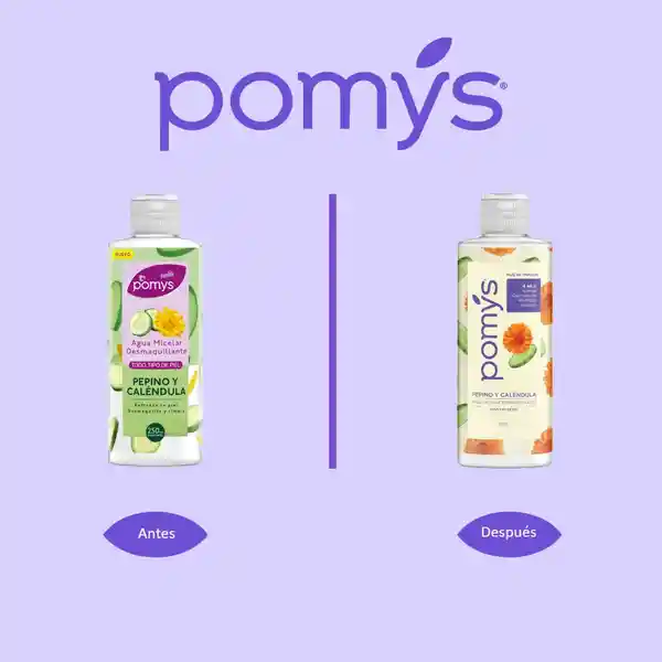 Pomys Agua Micelar Desmaquillante Pepino y Caléndula