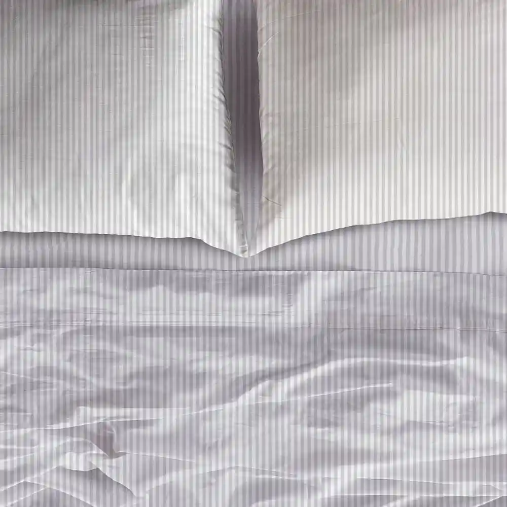 Juego de Cama Microfibra Sencillo Embozado Blanco Cannon